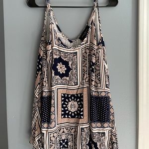 AKIRA multi pattern tank blouse